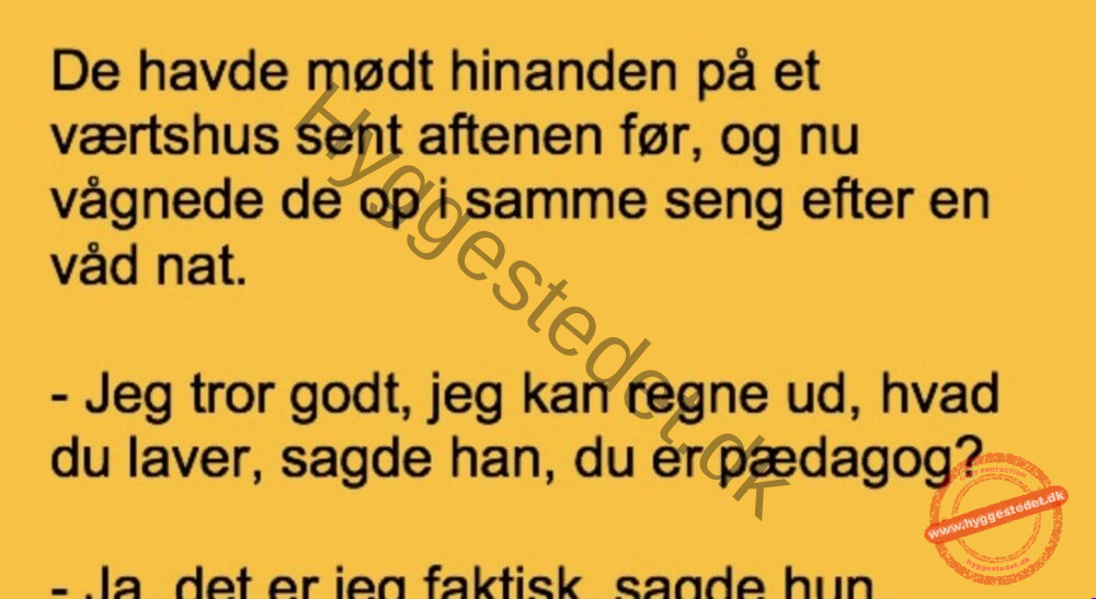 Den første date…