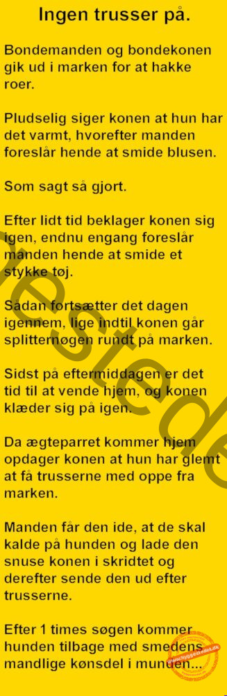 Bondemanden og konen er i marken….