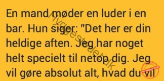 En mand fik et godt tilbud fra en kvinde i baren…
