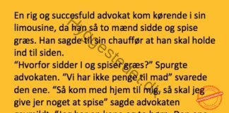 En rig og succesfuld advokat kom kørende i sin limousine…