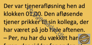 Den trætte mand i baren…