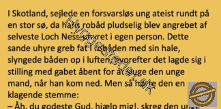 En mand var ude og sejle da hans robåd pludselig blev angrebet af Loch Ness-uhyret…