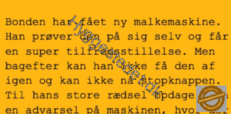 Bonden havde fået ny malkemaskine og ville lige teste den på sig selv Bonden havde fået ny malkemaskine og ville lige teste den på sig selv – dansk joke