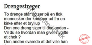 Gode drengestreger….