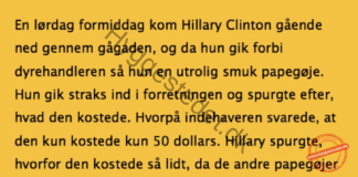 Ex-præsident fruen havde fået ny papegøje men sproget var lidt slem hos den…