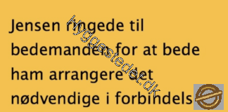 En mand ringede til en bedemand for at arrangere en begravelse….