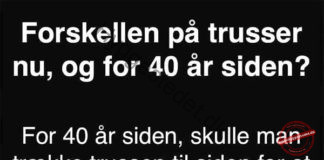 Hvad er forskellen på trusser nu, og for 40 år siden?