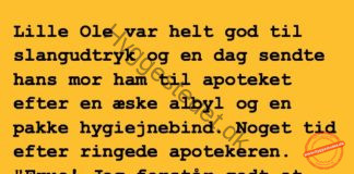 Lille Ole og slangudtryk…