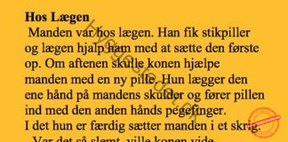 Manden var på besøg hos lægen for at få stikpiller..