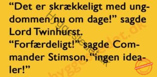 Ungdommen nu til dags…