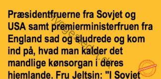 Præsidentfruerne sludrede om det mandlige……