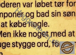 Moderen var løbet tør for tamponer…