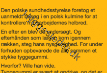 Tyggegummi under forhuden