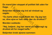 Et skarpt modspørgsmål til politiet…. Et skarpt modspørgsmål til politiet....