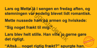 Lars og Mette lå i sengen en fredag aften og det var blevet lidt stemning.. Lars og Mette lå i sengen en fredag aften og det var blevet lidt stemning..
