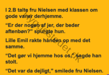 Aftenbønnen i 2.B Aftenbønnen i 2.B
