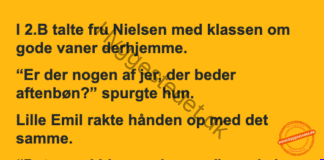 Aftenbønnen i 2.B Aftenbønnen i 2.B