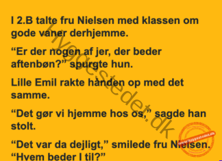 Aftenbønnen i 2.B Aftenbønnen i 2.B