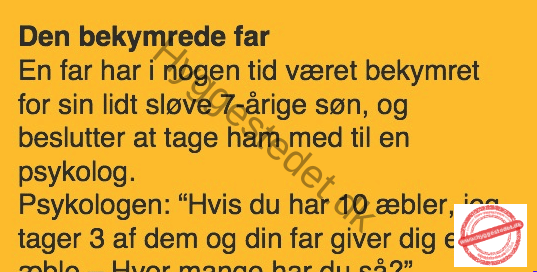 Den bekymrede far