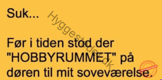 Før i tiden stod der hobbyrum på døren…. Før i tiden stod der hobbyrum på døren….