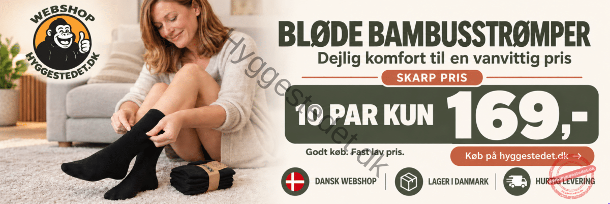 Bambusstrømper til skarp pris