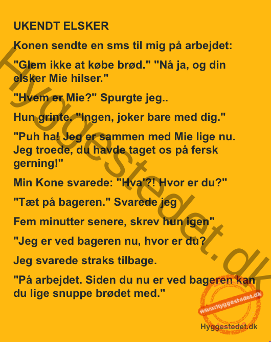 SMS-kaos ved bageren